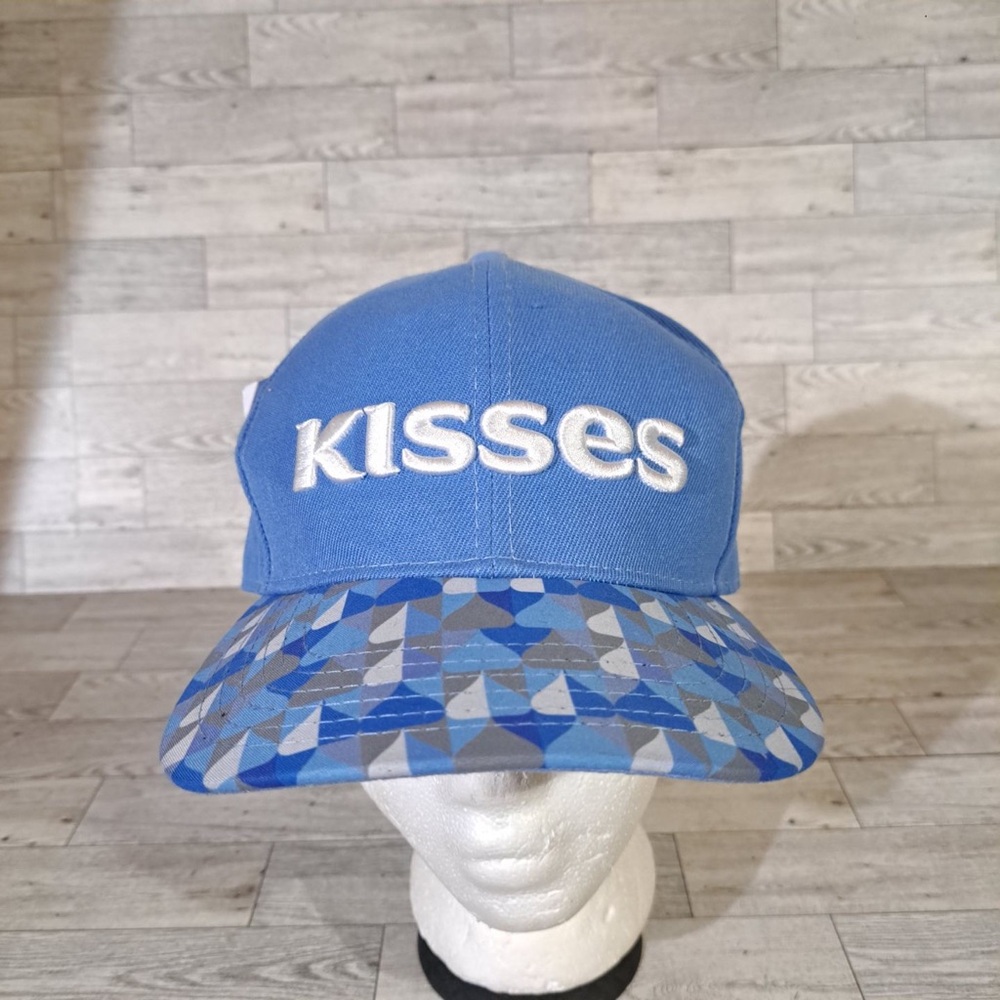 Women's Vintage Hershey Kisses Blue White Trucker Cap Hat new